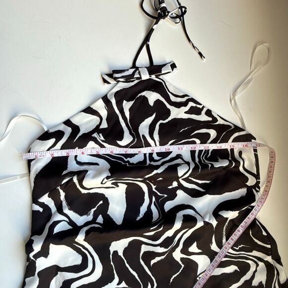 NWT Alexia Admor alter shift black and White abstract mini dress  Size 6 - Picture 15 of 16